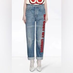Gucci My Body My Choice straight leg jeans